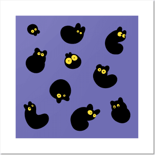 Kitty Blobs Posters and Art